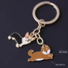 kf Sda81770e1fc84b7080a8d9b918c856c6Y Keychain For Women Car Pendant Colorful Bag Dog Key Chain 2023 New Enamel Accessory Jewelry Friends - Dog Gifts Store