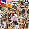 kf See397435f0d14c25ba6ea40433511172L 10 30 50pcs German Shepherd Dog Stickers Waterproof For Skateboard Hydro Fask Laptop Suitcase Animal Cartoon - Dog Gifts Store